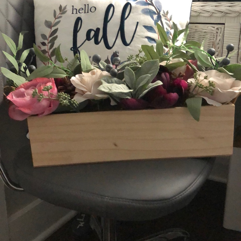 Faux Flower Box with Handles